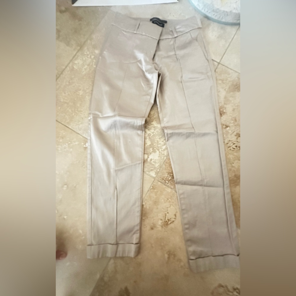 Bebe Cream satin  Pants